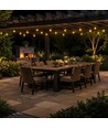 10m Solar lichtsnoer Aura - 10xG40, IP44, 2700K, incl. afstandsbediening
