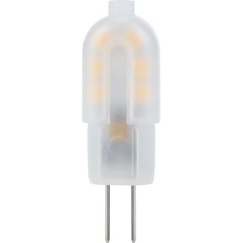G4 1W LED lamp, 12V - 135lm, mat glas, warm wit