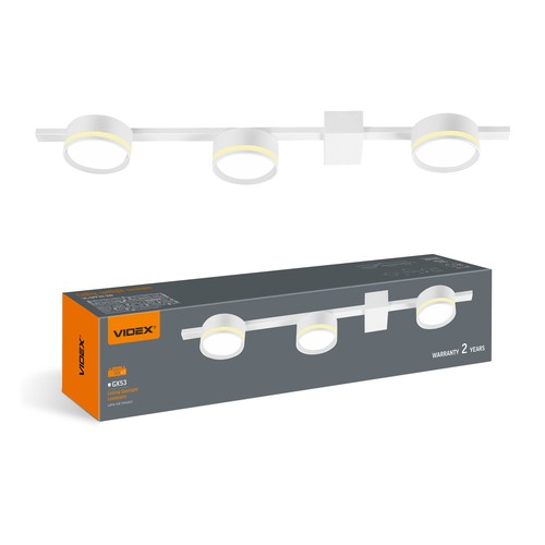 3xGX53 plafondspot - Wit, zonder lichtbron