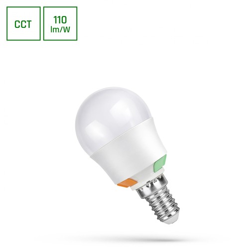 E14 LED kogellamp G45 - 2W/4W/6W - 3-staps CCT - Spectrum LED