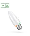 E27 6W LED kaarslamp - C37, CCT, 3-in-1 lichtkleur, incl. lichtbron