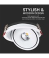 Demo: 30W Ø20 cm inbouwspot RA90 - Zaagmaat: Ø18 cm, Afmetingen: Ø20 cm, CCT - 3 lichtkleuren, 3-in-1, witte rand