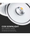 Demo: 30W Ø20 cm inbouwspot RA90 - Zaagmaat: Ø18 cm, Afmetingen: Ø20 cm, CCT - 3 lichtkleuren, 3-in-1, witte rand