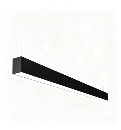 120cm 38/32/24W LED lichtlijn - CCT, Zwart, plafondlamp voor kantoor, incl. ophangkabel