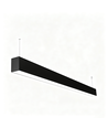 120cm 38/32/24W LED lichtlijn - CCT, Zwart, plafondlamp voor kantoor, incl. ophangkabel
