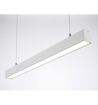 120cm 38/32/24W lichtrail - CCT, Wit, plafondlamp voor kantoor, incl. ophangkabel