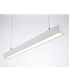 120cm 38/32/24W lichtrail - CCT, Wit, plafondlamp voor kantoor, incl. ophangkabel
