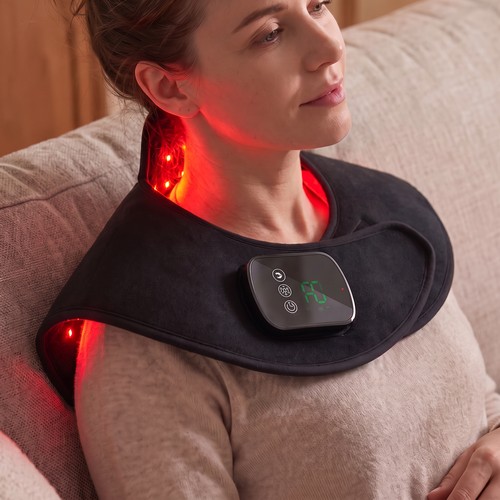 Lichttherapie sjaal voor nek en sleutelbeen - Infrarood, met timer