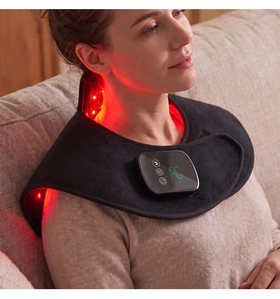 Lichttherapie sjaal voor nek en sleutelbeen - Infrarood, met timer