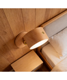 4W Oplaadbare wandlamp - IP20, Rond, Houtlook, 360° draaibaar, incl. lichtbron