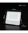 150W LED breedstraler - 135lm/W, CREE chip, IP65, zwarte behuizing, 6 jaar garantie