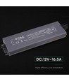 200W / 12V DC voeding voor LED strips - 16.6A, IP67 waterdicht