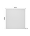 60x60 LED paneel 36W + Zigbee driver - UGR19, RA92, dimbaar via Zigbee, witte rand