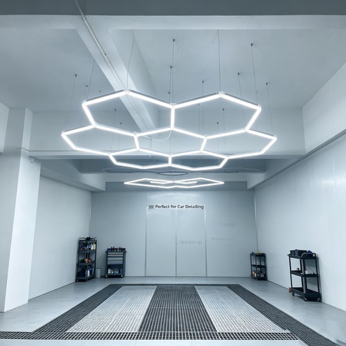 240W RA95 Hexagon LED 7 vlakken complete set - Incl. stroomaansluiting