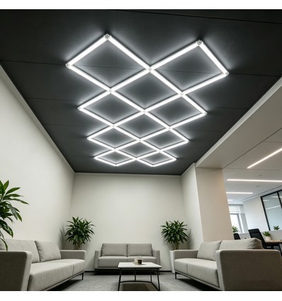 320W RA92 Hexagon LED 14 vlakken complete set - Incl. stroomaansluiting