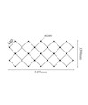 320W RA92 Hexagon LED 14 vlakken complete set - Incl. stroomaansluiting