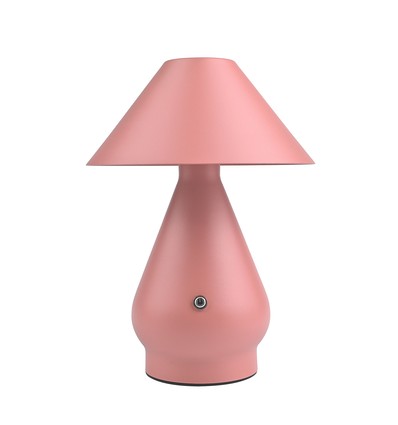 Oplaadbare LED tafellamp - Roze, Ø16cm, 21,5cm hoog, touch dimbaar, 3-in-1, IP20 binnen