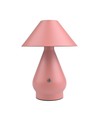 Oplaadbare LED tafellamp - Roze, Ø16cm, 21,5cm hoog, touch dimbaar, 3-in-1, IP20 binnen