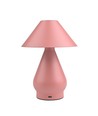 Oplaadbare LED tafellamp - Roze, Ø16cm, 21,5cm hoog, touch dimbaar, 3-in-1, IP20 binnen