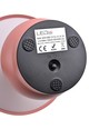 Oplaadbare LED tafellamp - Roze, Ø16cm, 21,5cm hoog, touch dimbaar, 3-in-1, IP20 binnen