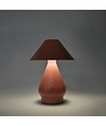 Oplaadbare LED tafellamp - Roze, Ø16cm, 21,5cm hoog, touch dimbaar, 3-in-1, IP20 binnen