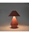 Oplaadbare LED tafellamp - Roze, Ø16cm, 21,5cm hoog, touch dimbaar, 3-in-1, IP20 binnen