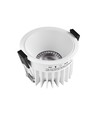 10W Ø8,5cm inbouwspot dimbaar RA99 - IP54, zaagmaat: Ø7,5 cm, afmetingen: Ø8,5 cm, witte rand