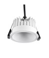10W Ø8,5cm inbouwspot dimbaar RA99 - IP54, zaagmaat: Ø7,5 cm, afmetingen: Ø8,5 cm, witte rand