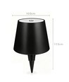 Oplaadbare LED flessenlamp - Zwart, touch dimbaar, 3-in-1, IP20 binnen