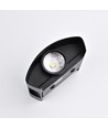 2W wandlamp - IP65, zwart, up/down, buiten, incl. lichtbron
