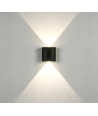 2W wandlamp - IP65, zwart, up/down, buiten, incl. lichtbron