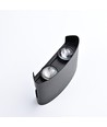 4W wandlamp - IP65, zwart, up/down, buiten, incl. lichtbron