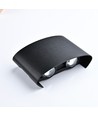 4W wandlamp - IP65, zwart, up/down, buiten, incl. lichtbron