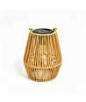 Solar Rattan Lantaarn – Boho tuinlamp met automatische aan/uit functie, IP44