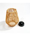 Solar Rattan Lantaarn – Boho tuinlamp met automatische aan/uit functie, IP44