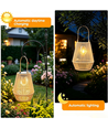 Solar Rattan Lantaarn – Boho tuinlamp met automatische aan/uit functie, IP44