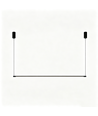 Zwarte eettafellamp 126cm - 18W, incl. draadophanging