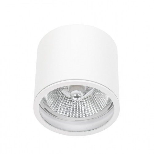 Plafondlamp voor AR111 GU10 - Wit, IP65 buiten, Ø12cm, 11,5cm hoog, aluminium, zonder lichtbron
