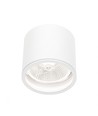 Plafondlamp voor AR111 GU10 - Wit, IP65 buiten, Ø12cm, 11,5cm hoog, aluminium, zonder lichtbron