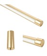 126cm dimbare eettafellamp - Goud, 18W LED, incl. draadophanging