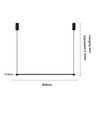 86cm dimbare eettafellamp - Zwart, 11W LED, incl. draadophanging