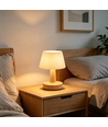 Oplaadbare LED tafellamp - Stof, touch dimbaar, CCT, IP20