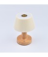 Oplaadbare LED tafellamp - Stof, touch dimbaar, CCT, IP20