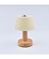 Oplaadbare LED tafellamp - Stof, touch dimbaar, CCT, IP20