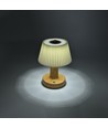 Oplaadbare LED tafellamp - Stof, touch dimbaar, CCT, IP20
