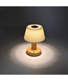 Oplaadbare LED tafellamp - Stof, touch dimbaar, CCT, IP20
