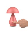 Oplaadbare LED tafellamp - Roze, Ø15cm, 22cm hoog, touch dimbaar, 3-in-1, IP20 binnen