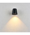 GU10 wandlamp - Zwart, IP65, binnen/buiten, zonder lichtbron