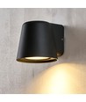 GU10 wandlamp - Zwart, IP65, binnen/buiten, zonder lichtbron