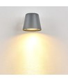 GU10 wandlamp - Grijs, IP65, binnen/buiten, zonder lichtbron